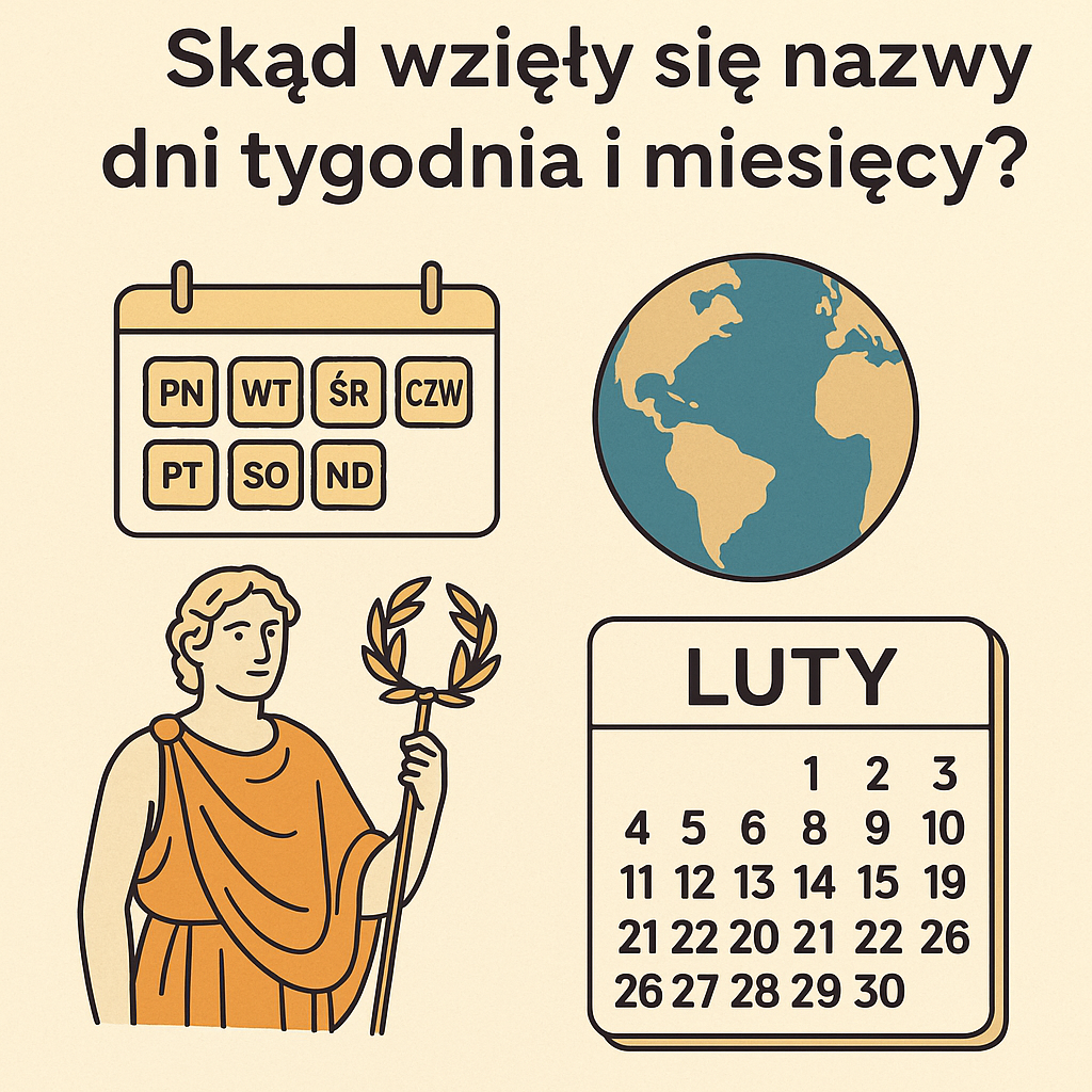 Skąd wzięły się nazwy dni tygodnia i miesięcy?